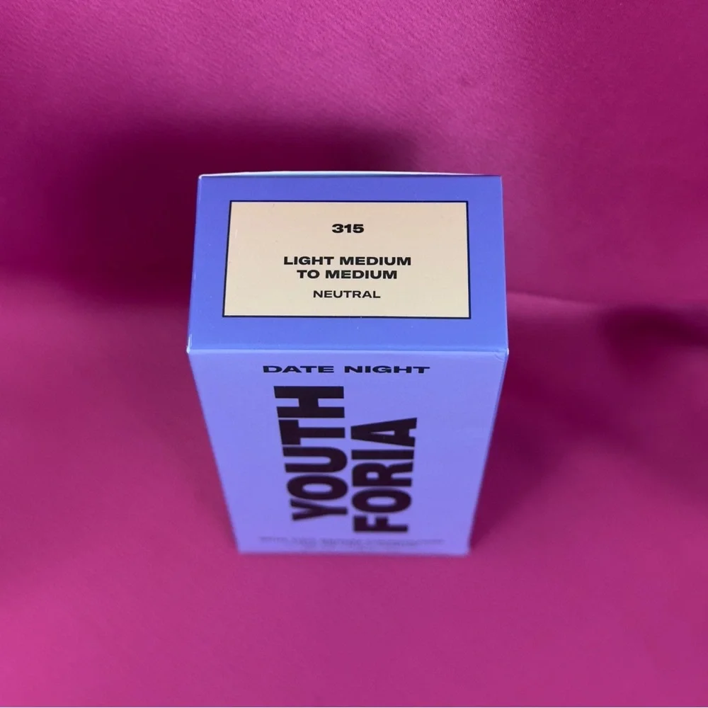 YouthForia DateNight Skin Tint Serum Foundation #315 Light Medium-Medium35ml NWT
